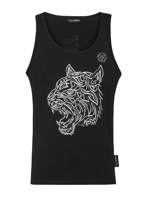 Plein Sport Plein Sport Tank top 1253 Czarny Regular Fit