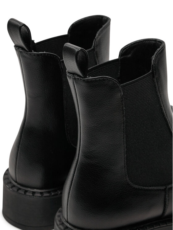 TWINSET TWINSET Боти тип челси 242TCP032 Черен