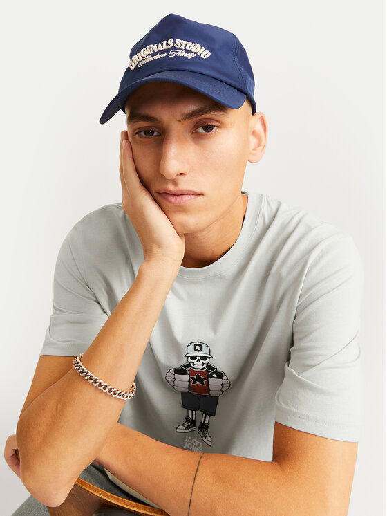 Jack&Jones Jack&Jones T-shirt Eight Skull 12264841 Siva Standard Fit