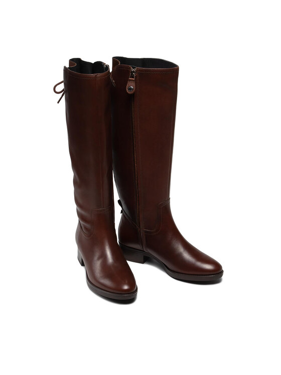 Geox Geox Kozačky ve vojenském stylu D Felicity A D04G1A 00043 C0013 Hnědá