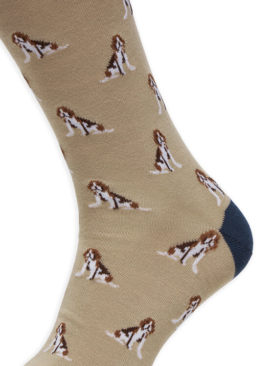 Barbour Barbour 3er-Set hohe Herrensocken Beagle Dog MGS0070BE31 Beige