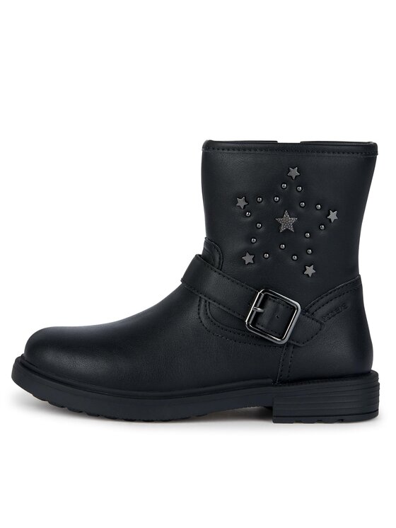 Geox Geox Botki Jr Eclair J369QR 000BC C9999 S Czarny