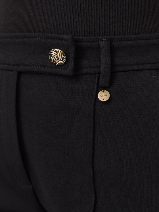 Liu Jo Liu Jo Pantaloni di tessuto WF6361 J9189 Nero Relaxed Fit