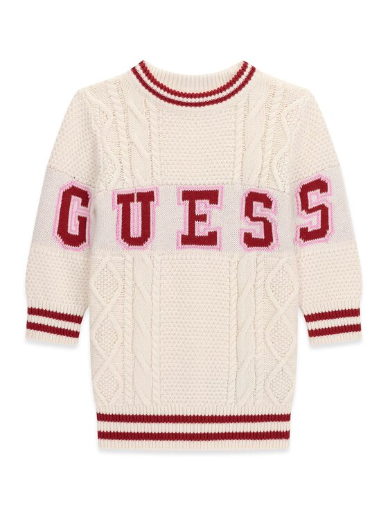 Guess Kids Guess Kids Sukienka codzienna 181517 Beżowy Classic Fit