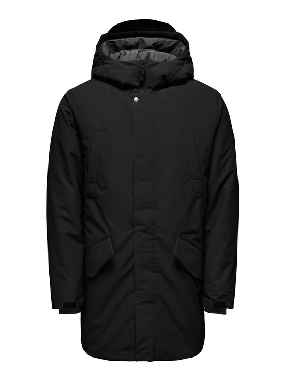 Only & Sons Only & Sons Зимно яке 22025871 Черен Regular Fit