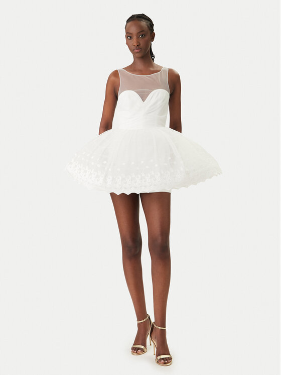 Bardot Bardot Kokteilinė suknelė Hilda Hoop 60223DB Balta Regular Fit