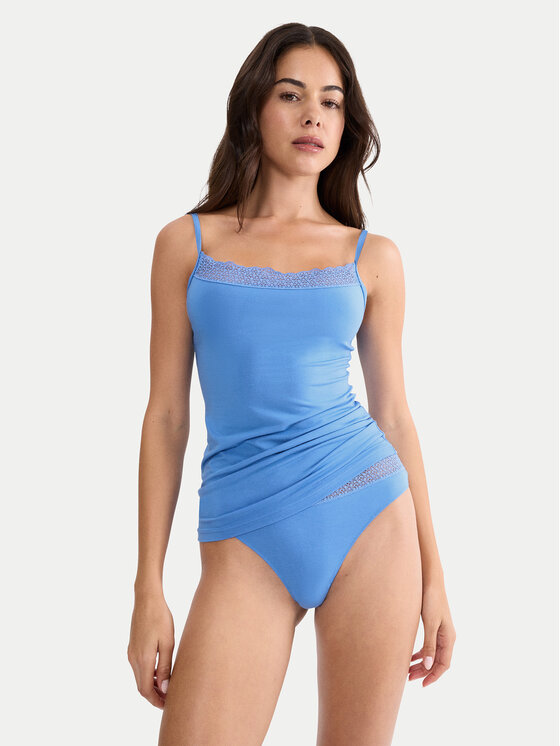 Triumph Triumph Top Feel Of Modal 10221654 Blu Slim Fit