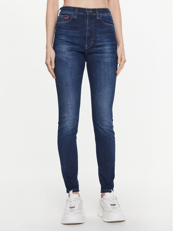 Tommy Jeans Jeans hlače Sylvia DW0DW15488 Mornarsko modra Skinny Fit