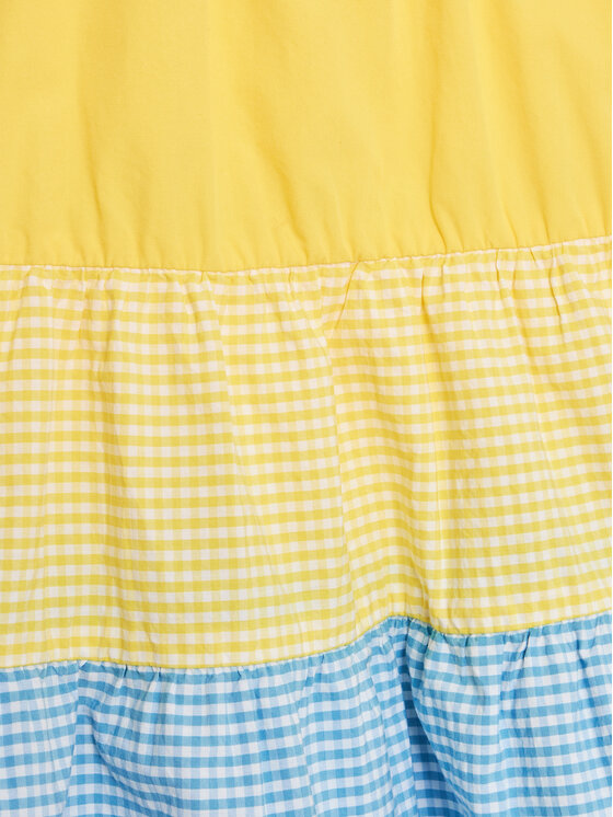 United Colors Of Benetton United Colors Of Benetton Sukienka codzienna 4EW7GV00U Żółty Regular Fit