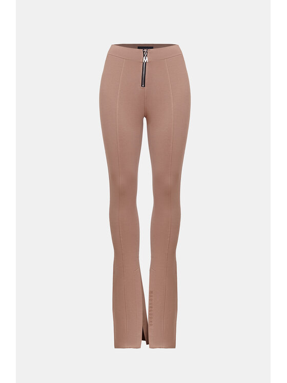 MANDRAGORA MANDRAGORA Teplákové nohavice Syrenka Béžová Slim Fit