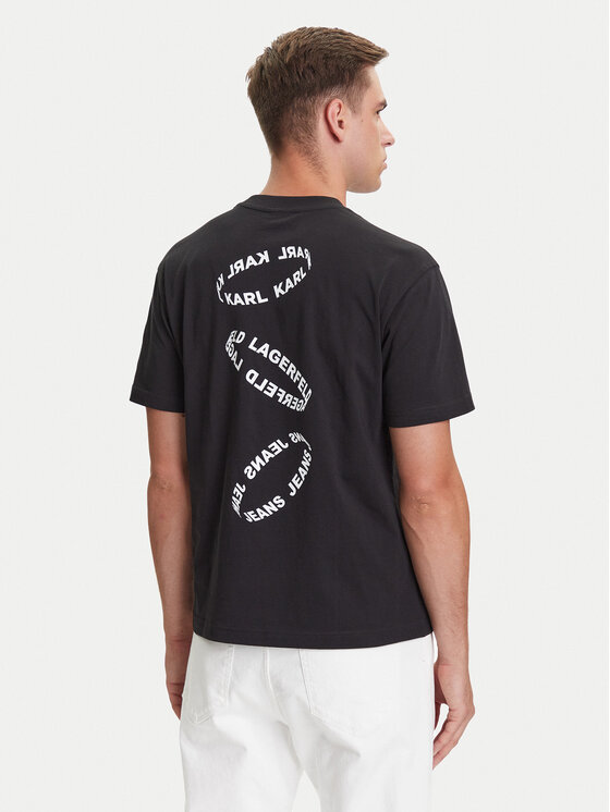 Karl Lagerfeld Jeans Karl Lagerfeld Jeans T-Shirt A3M17031 Μαύρο Regular Fit