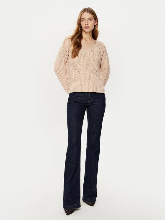 Guess Guess Džemper W5RR03 Z3K70 Bež Regular Fit