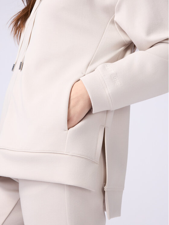 Oltre Oltre Felpa G913J003951N002 Écru Regular Fit