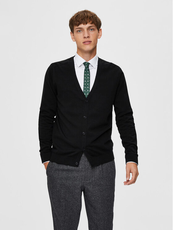 Selected Homme Кардиган Berg 16079571 Черен Regular Fit