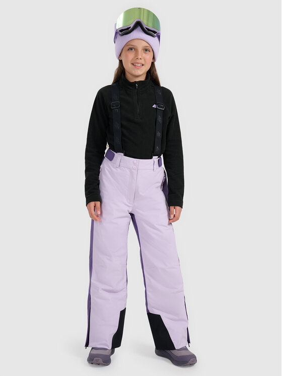 4F 4F Spodnie snowboardowe SKI CLASSIC Fioletowy Regular Fit