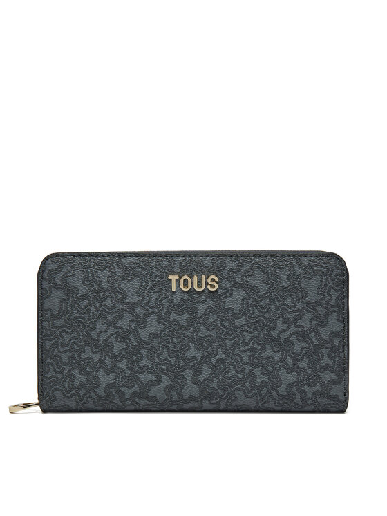 TOUS TOUS Голям дамски портфейл Kaos Mini Lines 2002183447 Сив