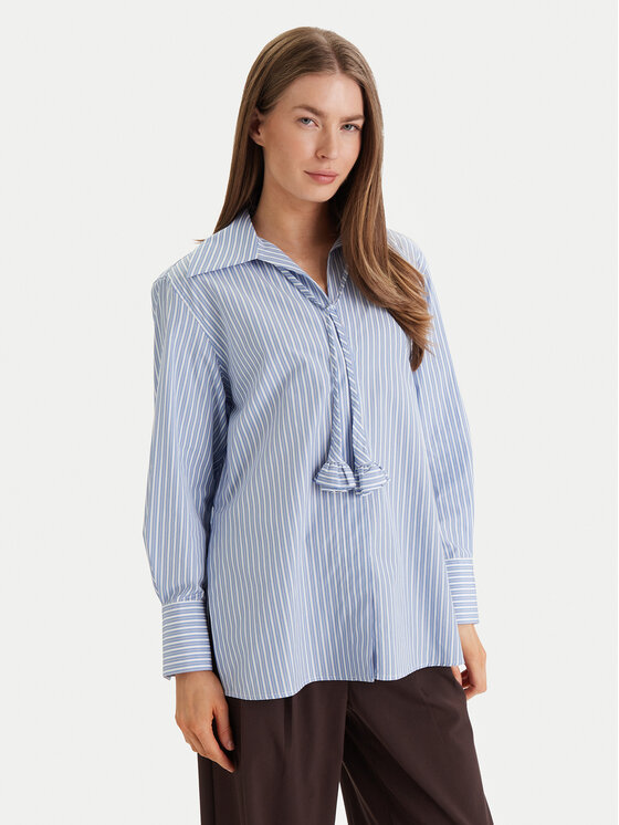 Marella Cămașă Tabarin 2613111074 Albastru celest Regular Fit