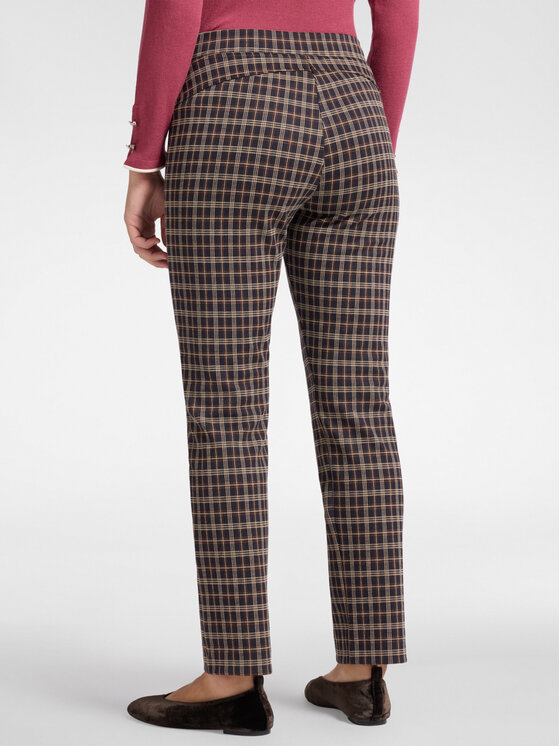 Elena Mirò Elena Mirò Pantaloni di tessuto P820Z000137N001 Marrone Slim Fit