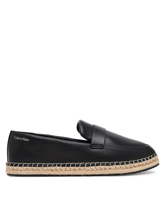 Calvin Klein Espadrile Espadrille W/Ck Hw - Lth HW0HW02390 Negru