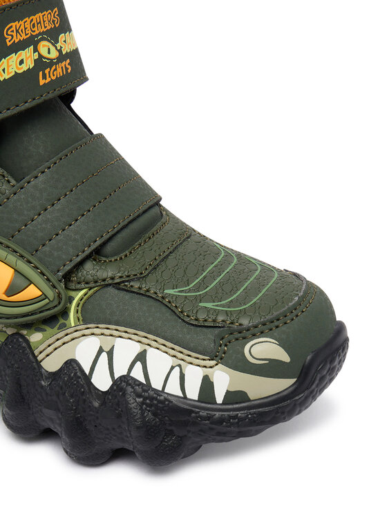 Skechers Skechers Μπότες Χιονιού Skech-O-Saurus Lights 2.0 400122L OLV Χακί