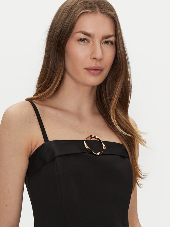 Rinascimento Rinascimento Коктейльна сукня CFC0122399003 Чорний Regular Fit