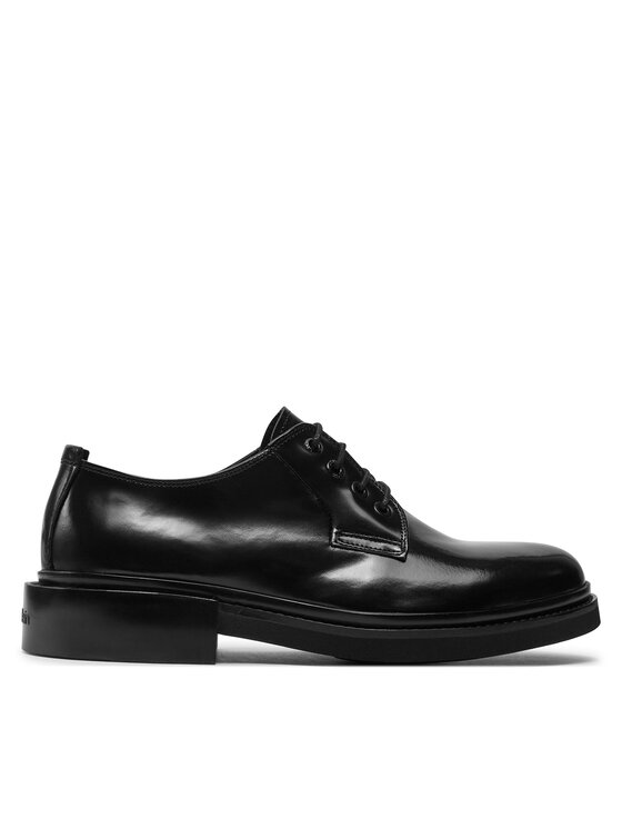 Pantofi Calvin Klein Postman Derby HM0HM01376 Ck Black BEH