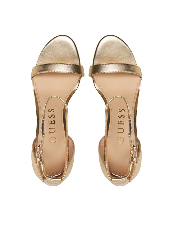 Guess Guess Sandały Kabaile FL8KIL LEA03 Złoty