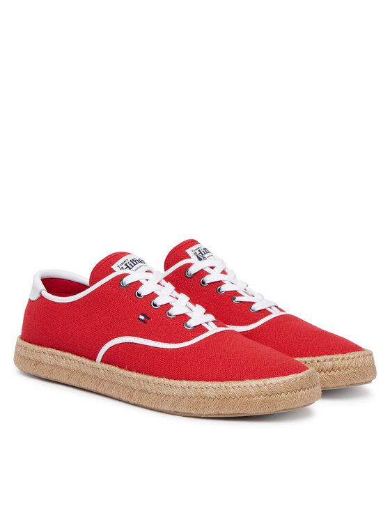 Tommy Hilfiger Tommy Hilfiger Espadrillas Th Hi Vulc Core Jutte Canvas FM0FM05872 Rosso