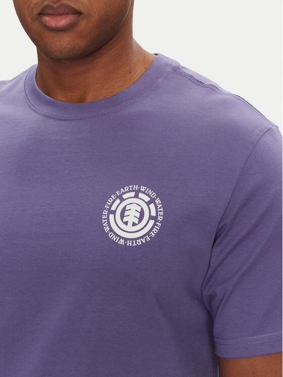 Element Element T-Shirt ELYZT00490 Fioletowy Regular Fit