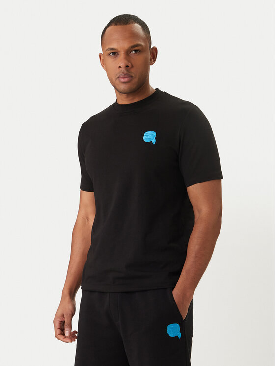 KARL LAGERFELD Tricou 755049 562235 Negru Regular Fit