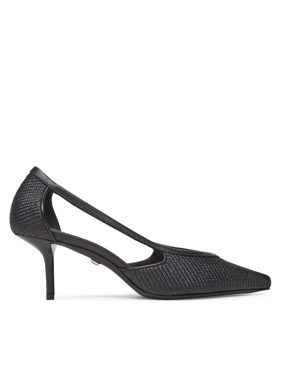 Pantofi cu toc subțire Max Mara Strawpump 2514521312600 Negru