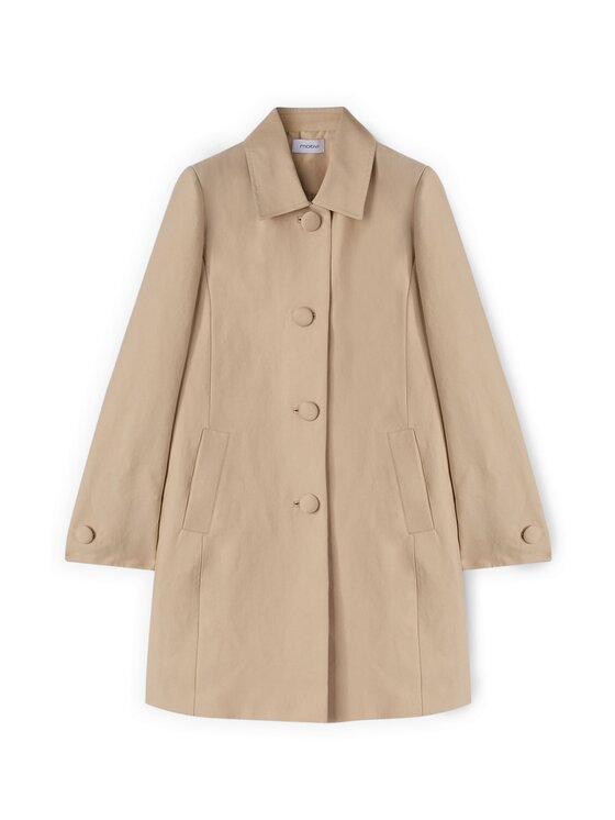 Motivi Motivi Cappotto invernale 0021Q000654N002 Crema Regular Fit