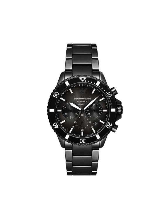 Emporio Armani Ročna Ura Ceramic AR70010 Črna