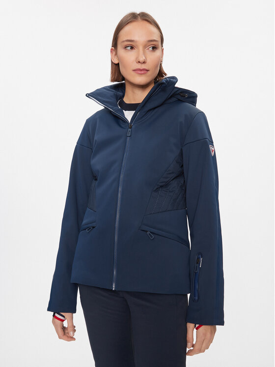 Rossignol Rossignol Lyžařská bunda W Softshell Flat Jkt RLLWJ15 Tmavomodrá Regular Fit
