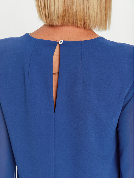 Rinascimento Rinascimento Rochie cocktail CFC0115580003 Albastru Regular Fit