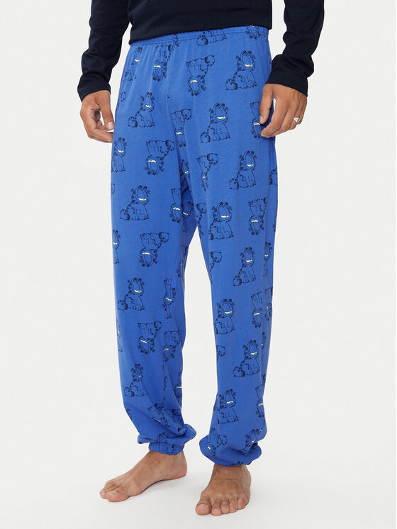 United Colors Of Benetton Pantaloni pijama 3M3A4F00S Albastru Regular Fit