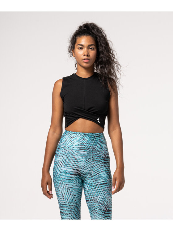 Carpatree Carpatree Top TopGaiaShort Czarny Fitted Fit