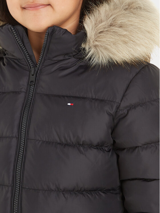 Tommy Hilfiger Tommy Hilfiger Μπουφάν πουπουλένιο Essential KG0KG07399 S Μαύρο Regular Fit