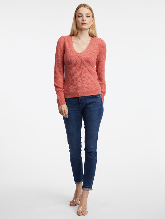 Orsay Orsay Sweter 507520751000__M Czerwony Regular Fit