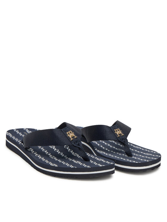 Tommy Hilfiger Tommy Hilfiger Japanke Th Chain Print FW0FW08514 Tamnoplava