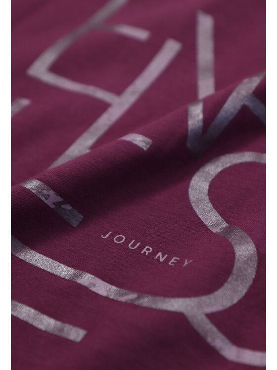 Volcano Volcano T-Shirt T-JOURNEY Fioletowy Regular Fit