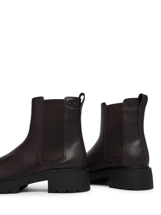 Calvin Klein Calvin Klein Боти тип челси Chunky Chelsea Boot Lth YW0YW02072 Бордо