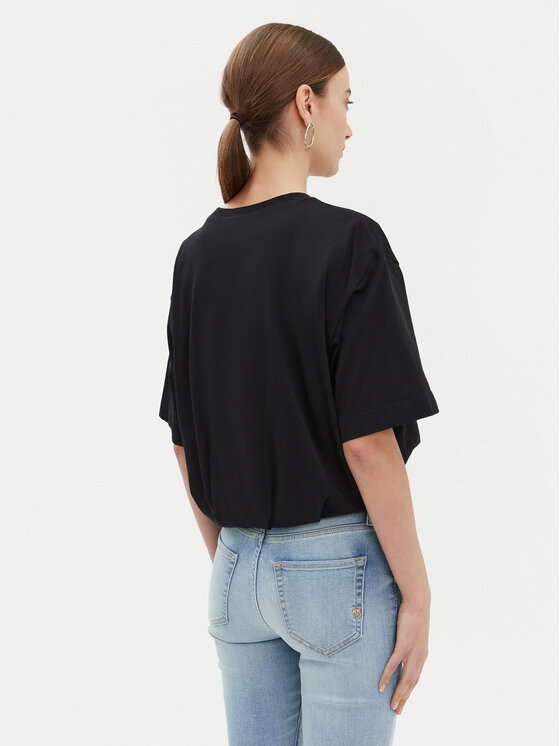 PINKO PINKO T-Shirt Torrone 104257 Czarny Regular Fit