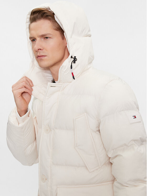 Tommy Hilfiger Tommy Hilfiger Μπουφάν χειμωνιάτικο Essential Rockie MW0MW33961 Λευκό Regular Fit