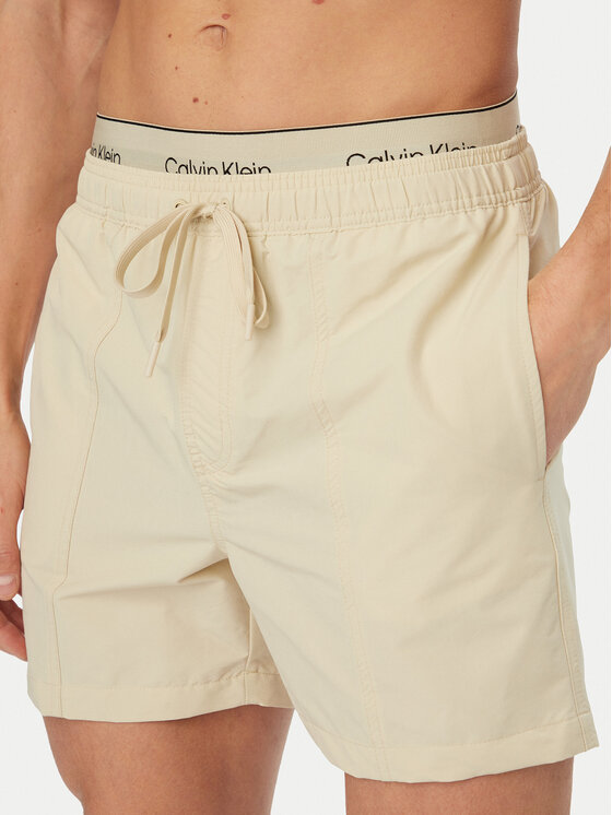 Calvin Klein Swimwear Calvin Klein Swimwear Pantaloni scurți pentru înot LV00N61017 Gri Regular Fit