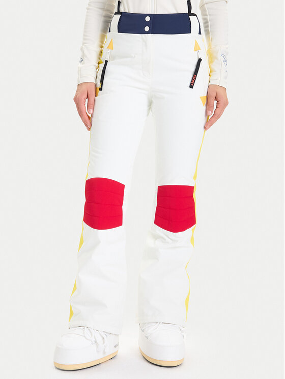 Rossignol Rossignol Pantaloni de schi Jcc Valdiz RLOWP13 Écru Regular Fit