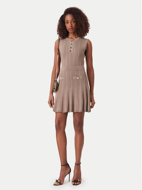 Guess Guess Bluzka W6YR24 Z0970 Beżowy ciemny Slim Fit
