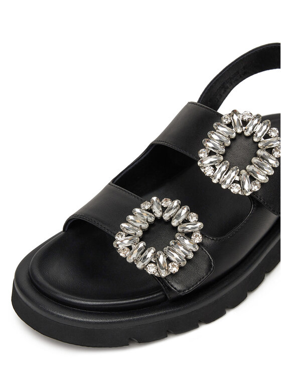 Eva Minge Eva Minge Sandalen SNOWDROP-I75-563 Schwarz