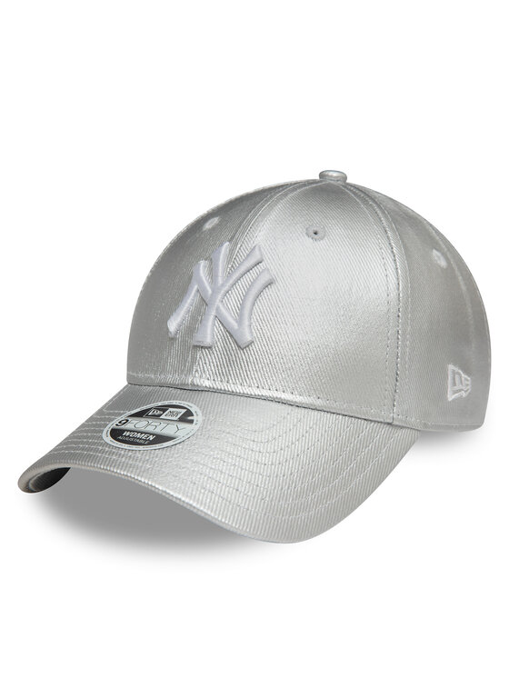 New Era New Era Καπέλο Jockey New York Yankees Met Denim 9Forty 60595374 Ασημί