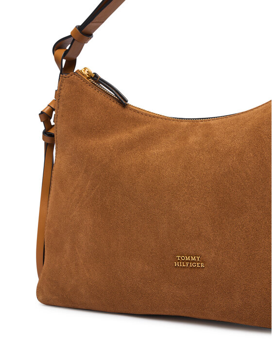 Tommy Hilfiger Tommy Hilfiger Rankinė Th Statement Shoulder Bag Suede AW0AW18824 Ruda